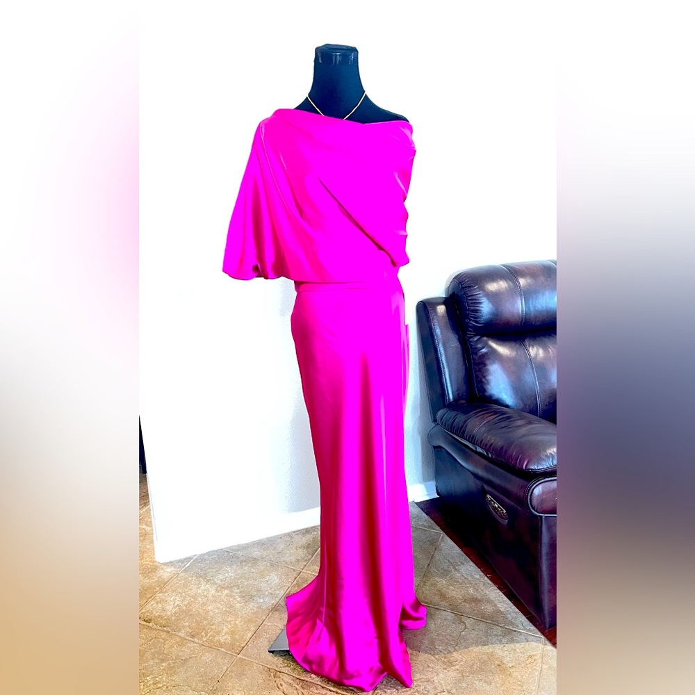 Beautiful fuschia evening gown